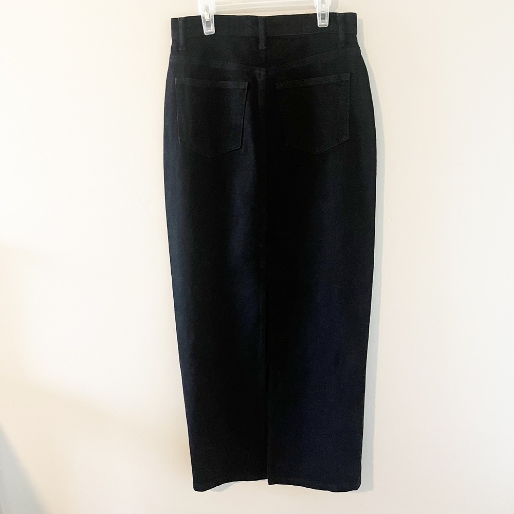 Reformation Daria Ultra High Rise Denim Maxi Skirt Nidri Black Size 27 - Picture 4 of 11